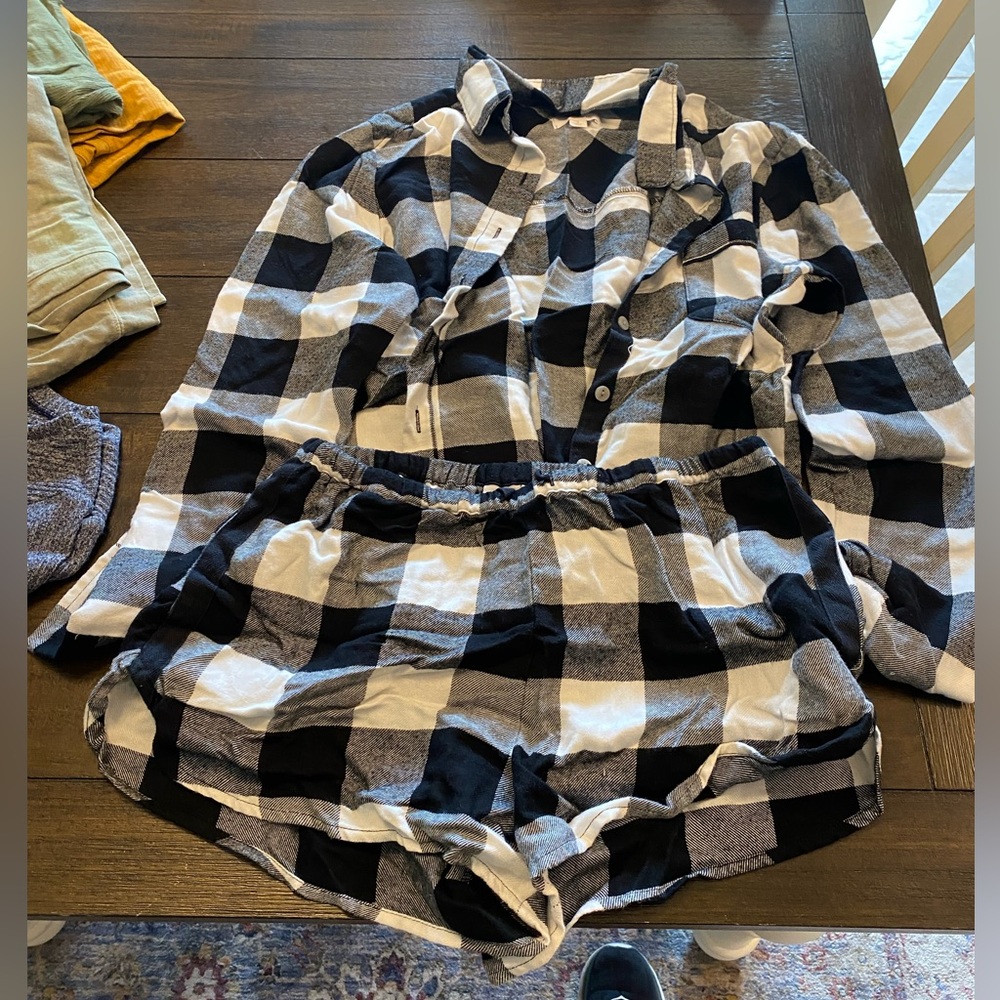 Black & White Pajama Set